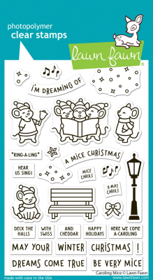 Caroling Mice, Clearstamp - Lawn Fawn