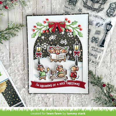 Caroling Mice, Clearstamp - Lawn Fawn
