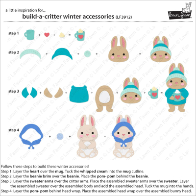 Preview: Build-A-Critter Winter Accessories, Stanze - Lawn Fawn