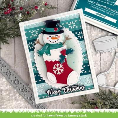 Nordic Snowflake Border, Stanze - Lawn Fawn