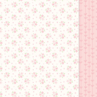 Blissful Blossoms - Camellia, 12x12 Designpapier - Lawn Fawn