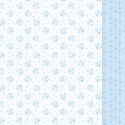 Blissful Blossoms - Bellflower, 12x12 Designpapier - Lawn Fawn