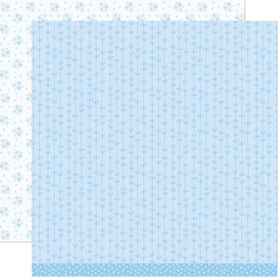 Preview: Blissful Blossoms - Bellflower, 12x12 Designpapier - Lawn Fawn