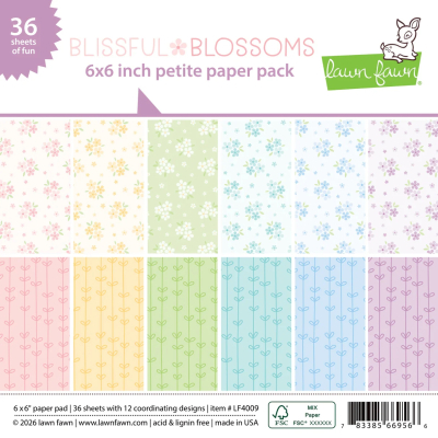 Blissful Blossoms 6x6 Paperpad - Lawn Fawn