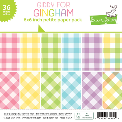 Giddy For Gingham 6x6 Paperpad - Lawn Fawn