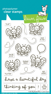 I Like Big Butterflies, Clearstamp - Lawn Fawn
