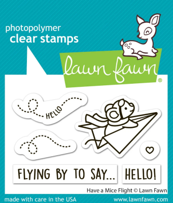 Have A Mice Flight, Clearstamp - Lawn Fawn