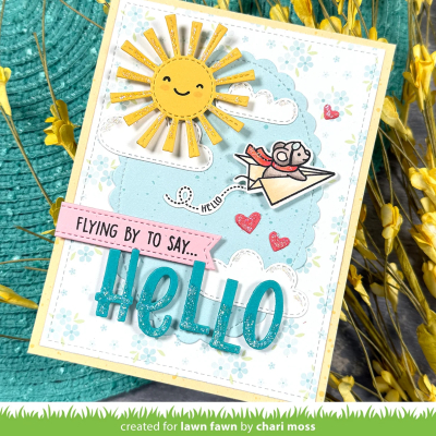 Preview: Have A Mice Flight, Clearstamp - Lawn Fawn