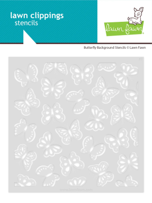 Butterfly Background Clippings, Schablone - Lawn Fawn