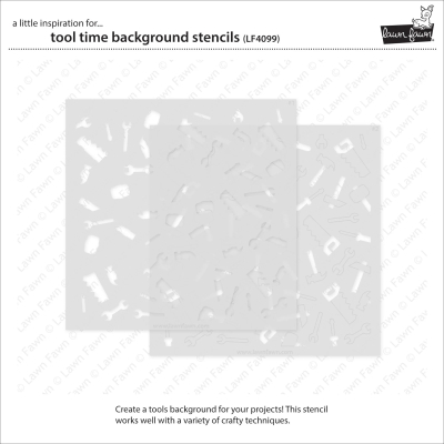 Preview: Tool Time Background, Schablone - Lawn Fawn