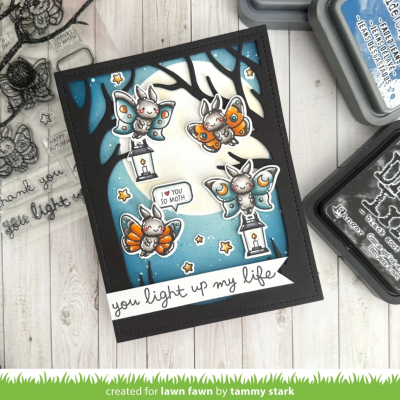 Preview: I Like Cute Moths, Clearstamp - Lawn Fawn
