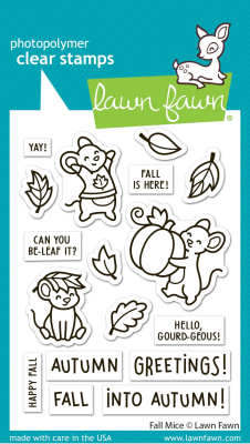 Fall Mice, Clearstamp - Lawn Fawn