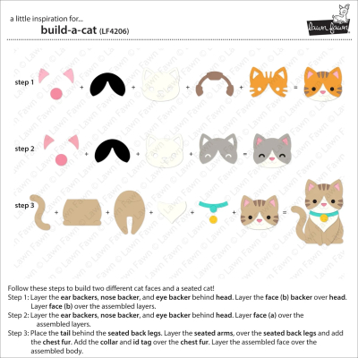 Preview: Build-A-Cat, Stanze - Lawn Fawn