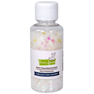 Tiny Treasures, Iridescent Stars Confetti - Lawn Fawn
