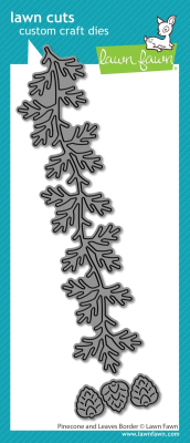 Pinecone and Leaves Border, Stanze - Lawn Fawn