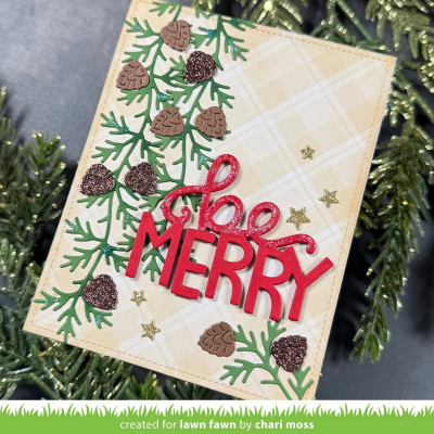 Preview: Pinecone and Leaves Border, Stanze - Lawn Fawn