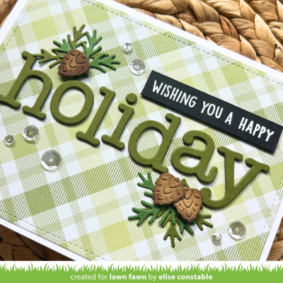 Preview: Pinecone and Leaves Border, Stanze - Lawn Fawn