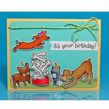 Critters At The Dog Park, Stempel - Lawn Fawin