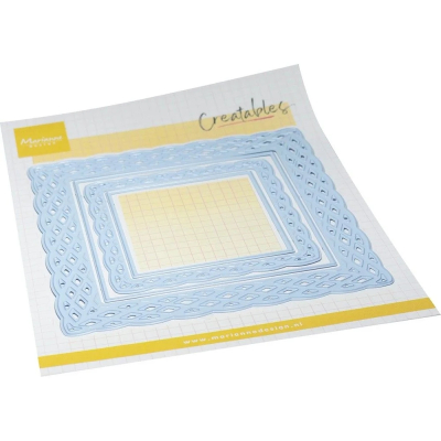 Creatables Wicker Square Set, Stanze - Marianne Design