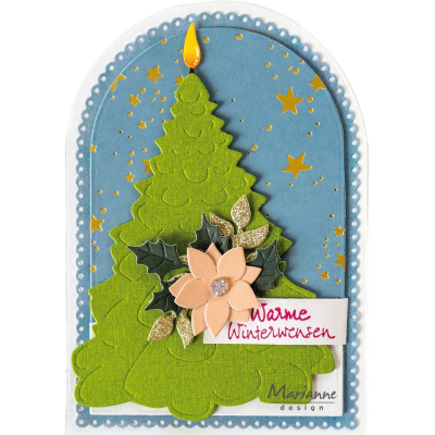 Preview: Creatables Candle Christmas Tree Large, Stanze - Marianne Design