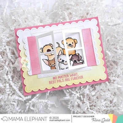 My Pet Puppies, Clearstamp - Mama Elephant