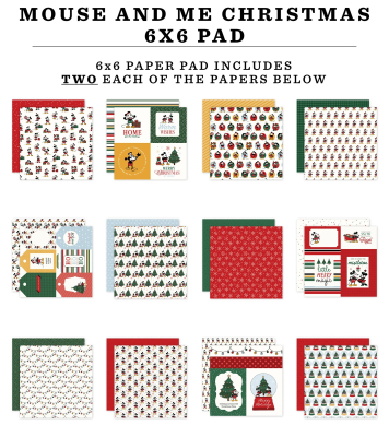 Mouse and Me Christmas 6x6 Paperpad - Echo Park
