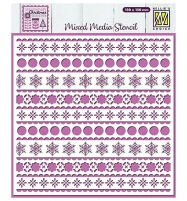 Scandinavian Christmas, Schablone - Nellie's Choice