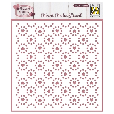 Hearts and Dots, Schablone - Nellie's Choice