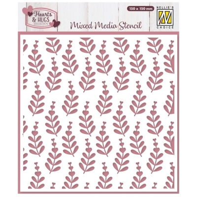 Heart Branches, Schablone - Nellie's Choice