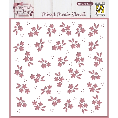Spring Flowers, Schablone - Nellie's Choice