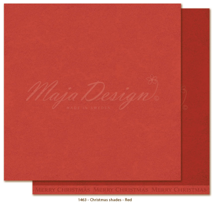 Monochromes Christmas Shades, Red - Maja Design