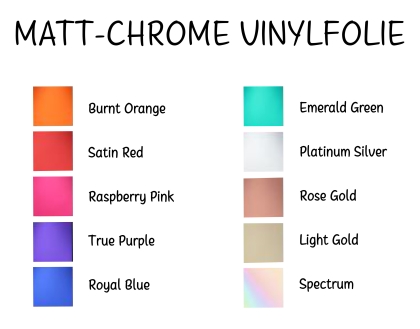 Matt-Chrome Vinylfolie