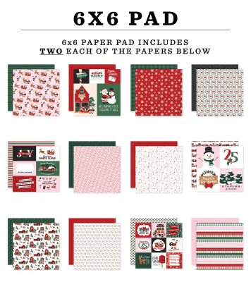 Preview: North Pole Christmas 6x6 Paperpad - Echo Park