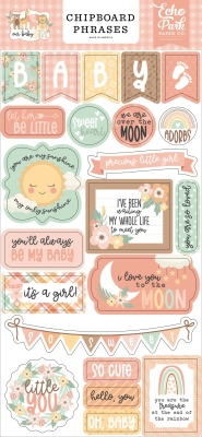 Our Baby Girl, Chipboard Phrases - Echo Park