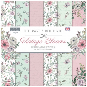 Vintage Blooms 8x8 Paperpad - The Paper Boutique