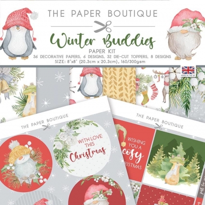 Winter Buddies Paper Pad 8x8 - The Paper Boutique