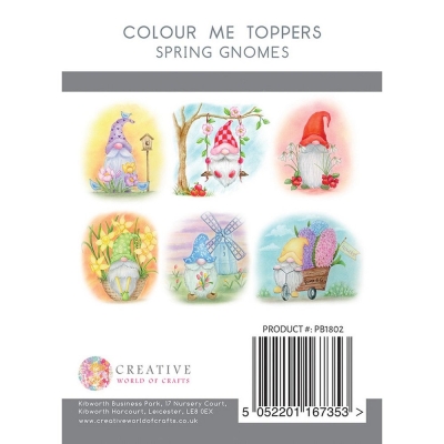 Spring Gnomes Colour Me Toppers - The Paper Boutique