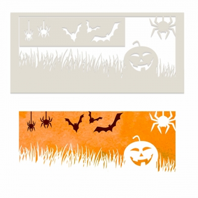 Preview: Lying In Wait, Schablone - Polkadoodles