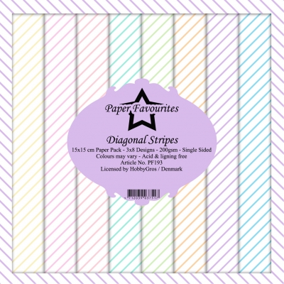 Diagonal Stripes 6x6 Paperpack - Paper Favourites