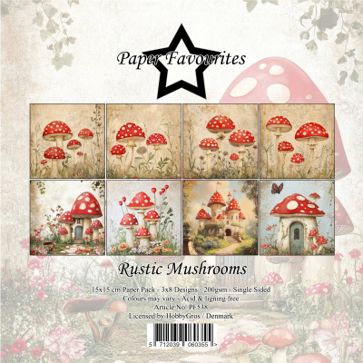 Rustic Mushrooms 6x6 Paperpack - Paper Favourites