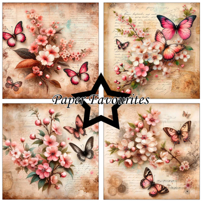 Preview: Vintage Sakura 6x6 Paperpack - Paper Favourites