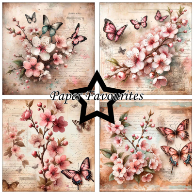 Preview: Vintage Sakura 6x6 Paperpack - Paper Favourites