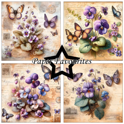 Vintage Violet 6x6 Paperpack - Paper Favourites