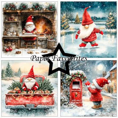 Preview: Christmas Gnome #2 6x6 Paperpack - Paper Favourites