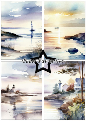 Preview: Coastal A5 Paperpack - Paper Favourites