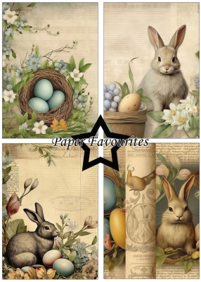 Vintage Easter A5 Paperpack - Paper Favourites