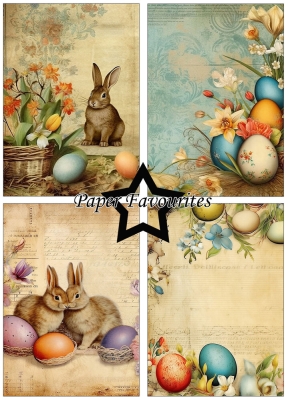 Vintage Easter A5 Paperpack - Paper Favourites