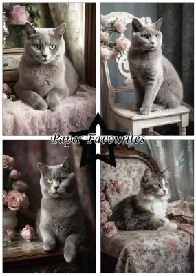 Preview: Shabby Cats A5 Paperpack - Paper Favourites