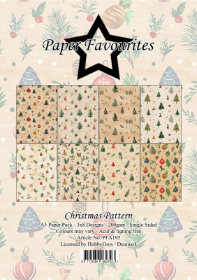 Christmas Pattern A5 Paperpack - Paper Favourites