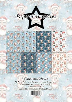 Christmas Mouse A5 Paperpack - Paper Favourites